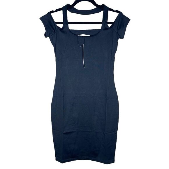 Susana Monaco Dresses & Skirts - NEW Susana Monaco Halter Off The Shoulder Mini Dress in Black Medium
